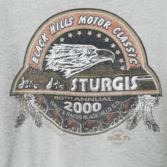Harley Davidson Vintage Millennium Sturgis T-shirt, Size Large - Picture 2 of 8